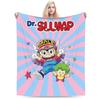 Dr Slump Arale Anime Blanket Fleece All Season  Multi-function Lightweight Thin Throw Blankets for Bedding Car Bedspread