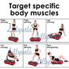 110V 250KG Trainer Plate Platform Body Shaper +Remote Watch+ RC+Resistance Band Max Bearing Exercise Fitness Slim Vibration Machine