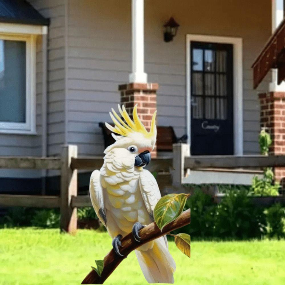 Niedlicher Vogel Gartenstecker Acryl Tier Mini Figur Garten Bodenstecker Rasen