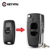 KEYYOU 2 Buttons Replacement Upgrade Modified Folding Flip Car Key Shell For Mazda 2 3 6 323 626