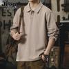 JEEP SPIRIT Men's Long Sleeve Polo T-Shirt