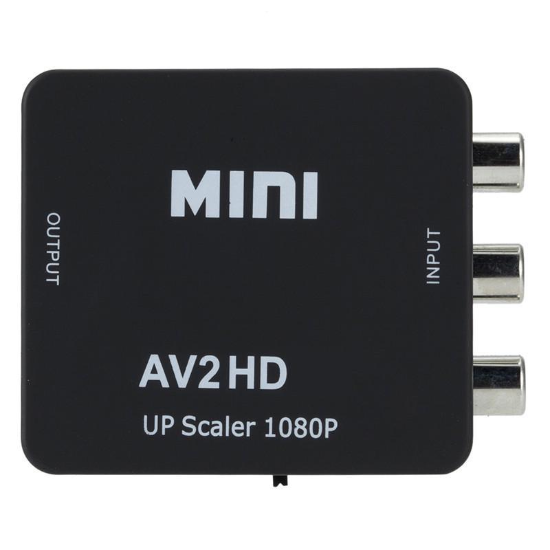 

1080P AV to HDMI Converter with Audio for TV/Monitor чёрный