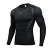 Men's T-shirt Men's Running Sports T-shirt Men's Fitness Top T-shirt Quick Drying Tight Training Gym Sports Running Shirt Jersey
