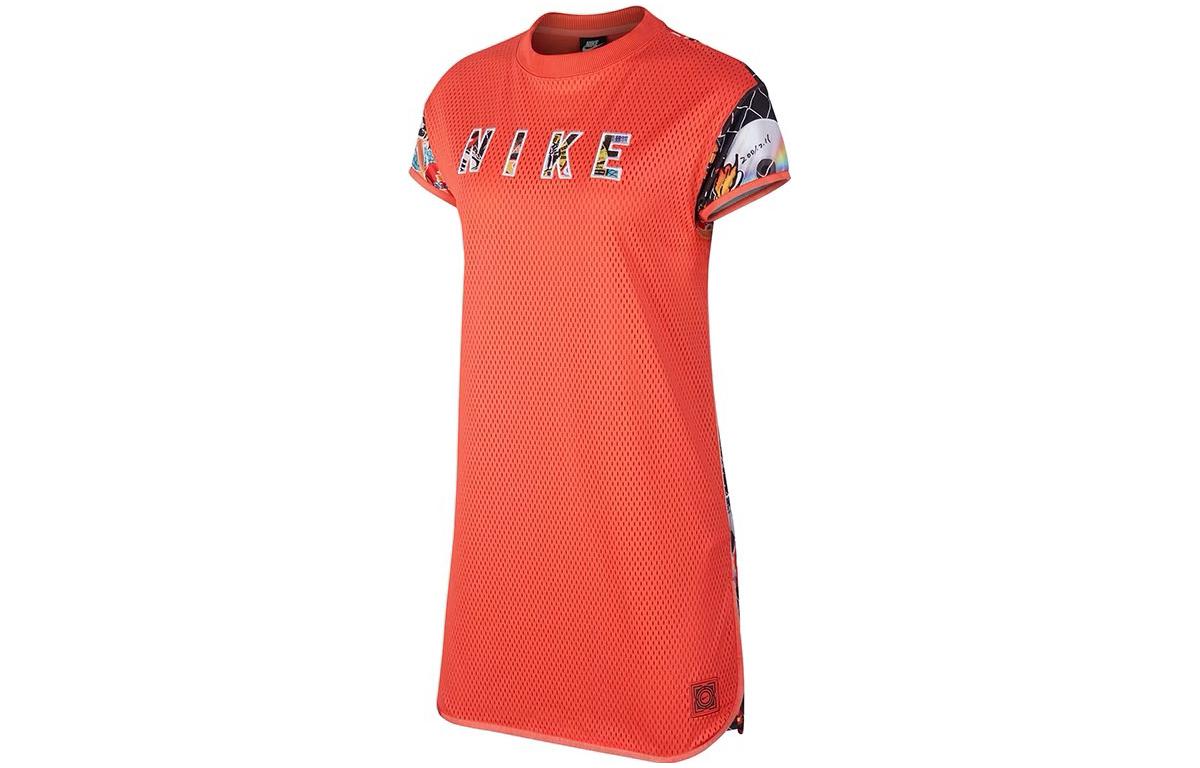 Nike Short Sleeved Dress Women s Orange CK9559-850 M