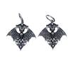 Jun'an Unisex Retro Gothic Bat Pendant Earrings