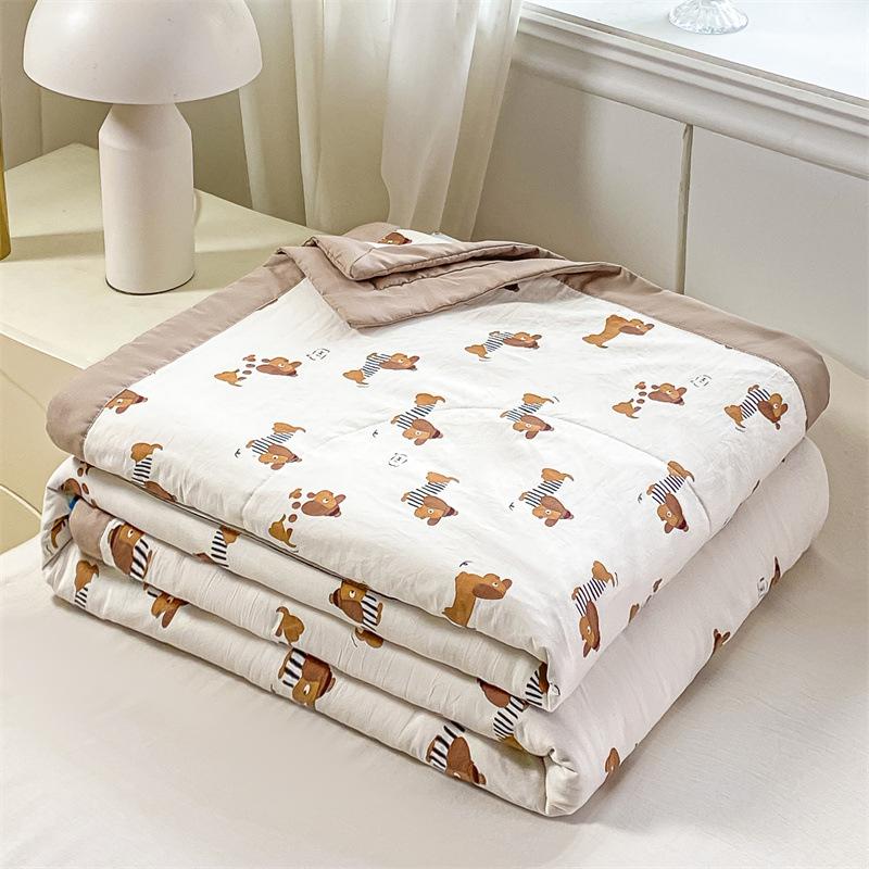 A-class Mother Baby Grade Soft and Sticky Cloud Cotton Summer Quilt, Air Conditioning Single Double Cool Quilt