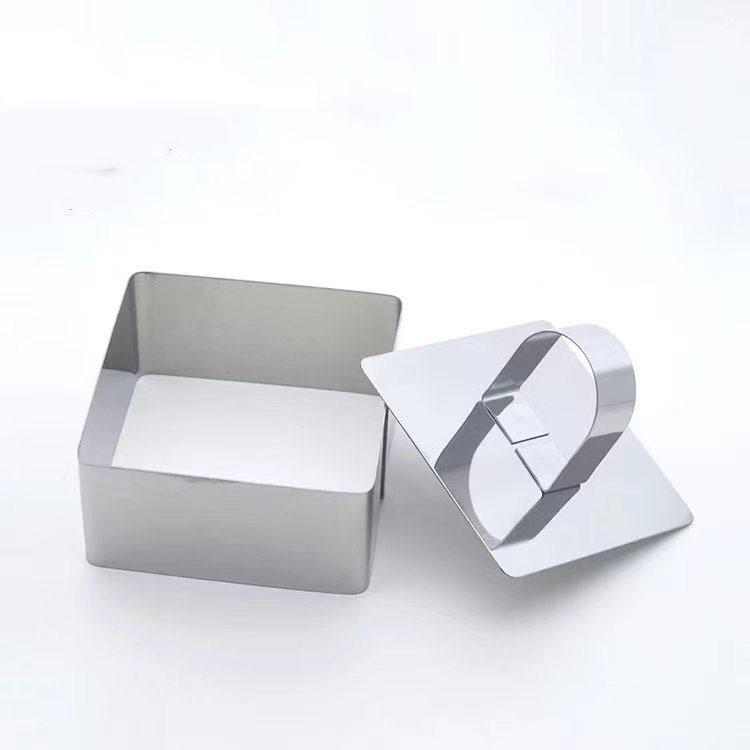 Edelstahl Mousse Ring Kuchen Form Backen Werkzeuge Küche Backformen Kuchen Formen DIY Cupcake Salat Dessert Kuchen Decorting Werkzeuge