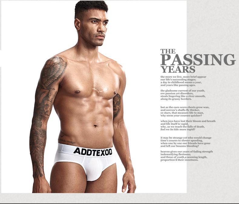 Men's Combed Cotton Low-Waist Breathable Briefs - Soft, Comfortable, and Sexy Underwear