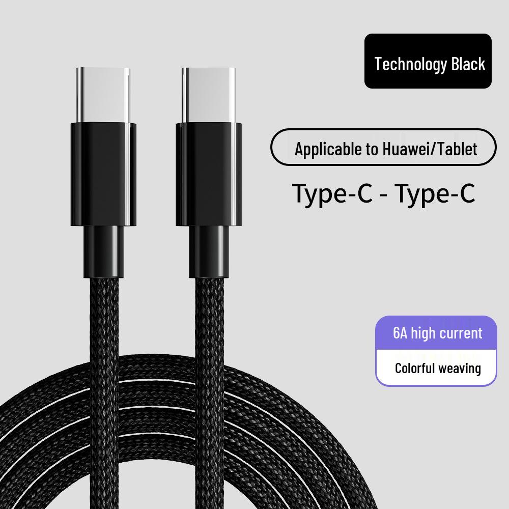 Enhanced Copper Core 2-in-1 Braided Cable: 66W Fast Charging for Apple 15 & Dual Type-C Devices