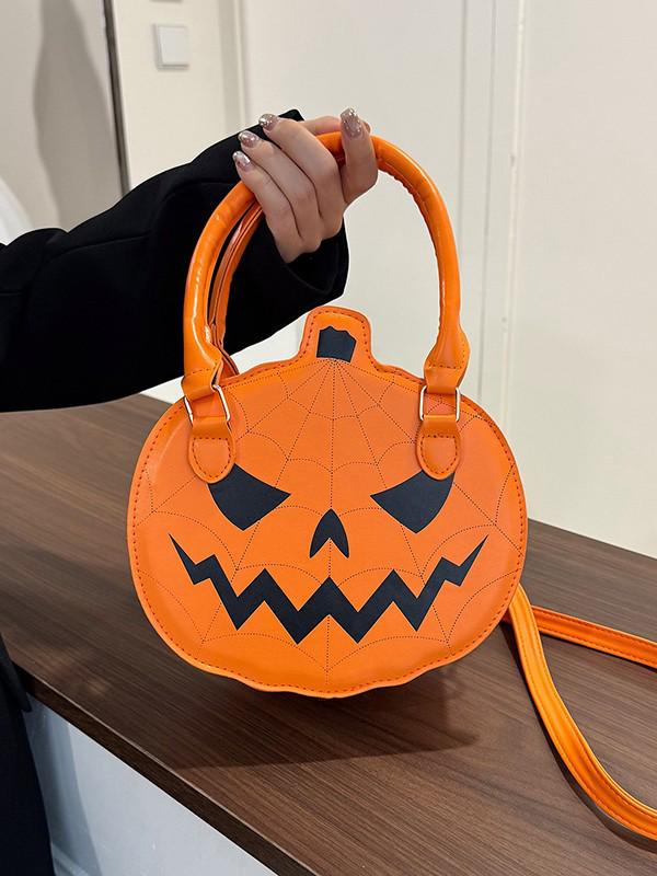 Lässige Damen Colorblock Umhänge- & Schultertasche - Halloween 2025 Edition