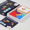 Gioco da Tavolo Puzzle Tangram in Legno da 60 Pezzi Gioco Educativo Montessori per Bambini per Imparare Geometria Matematica e Migliorare le Abilità Cognitive