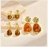 Geometry Irregularity Resin Dangle Earring, Mirad Color Bohemia Acrylic Accessories Party Jewely For Her