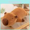 Capybara Plush Pillow With Inner Liner Soft Short Fur Stuffed Animal Toy For Girls