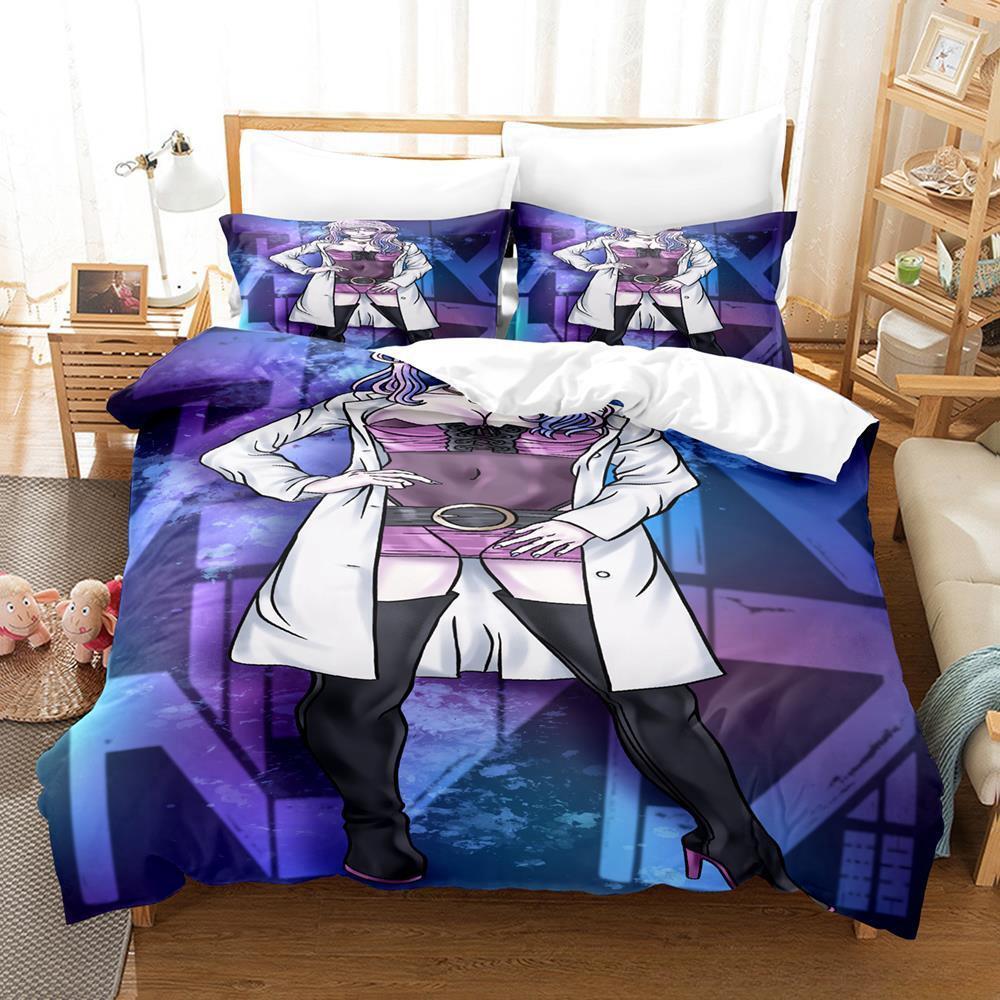 New Akudama Drive Bedding Set Single Twin Full Queen King Size Bed Set Adult Kid Bedroom Duvet cover Sets 3D Anime Bed Sheet Set