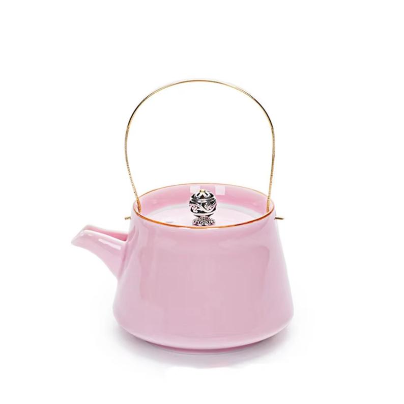 

Керамический чайник в японском стиле селадон – креативный фарфоровый чайник с ручкой для дома и офиса, кунг-фу чай F