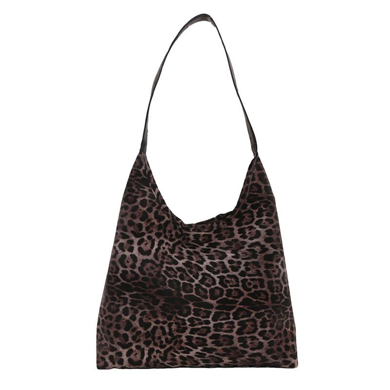 Large Leopard Contemporary Print Tote Bag For Women With Unique Shape And Spacious Design