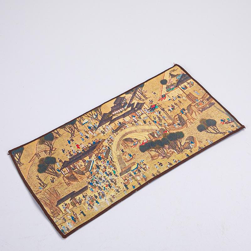Chinese Multi-use Absorb Water Thickened Table Towel Creative Concise Style Tea Napkins Cloth Tea Ceremony Decoration New