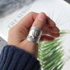 Retro Elephant Wide Ring For Women Men Silver Color Vintage Ethnic Style Open Ring Punk Gothic Accessories Designer Jewelry Gift