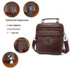 Malunte Men's Genuine Leather Crossbody Shoulder Bag - Business Casual Top Layer Cowhide
