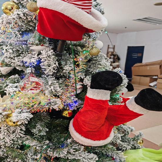 Jambes Du Père Noël, Décoration Suspendue Pour Sapin De Noël, Couronne