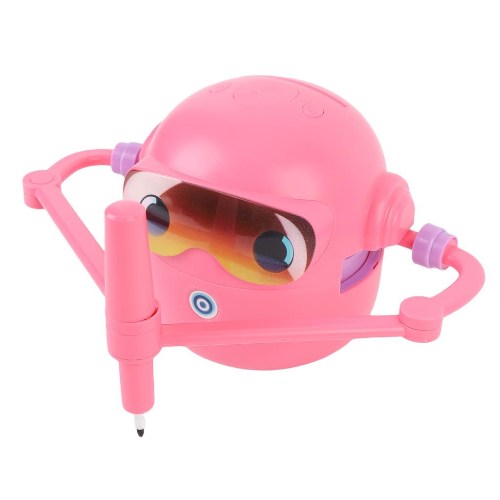 Kids Drawing Robot Interactive Educational Auto Drawing Robot with 100 Cards 12 Color Pens for Boys Girls Preschool Lrning