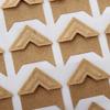 120Pcs/5 Sheets DIY Vintage Corner Kraft Paper Stickers for Photo Album Frame Decoration Scrapbooking Picture Protect Decor