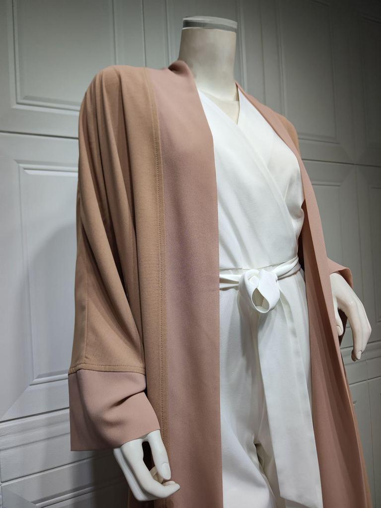 MQ064 Women's Patchwork Chiffon Cardigan Jacket Two-piece Set