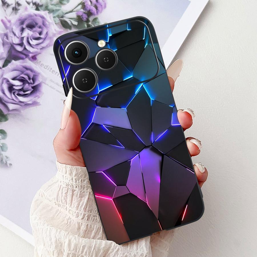 For Tecno Spark 40 Spark40 C Phone Case TPU Shell Luxury  Painted Soft Silicone Coque For Tecno Spark40C Spark 40C Back Cover