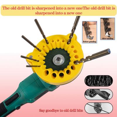 Yellow Disc Drill Bit Holder 100 Type Angle Grinder Holder 3.5-12.5mm Drill Grinding Drill Bit W5S5
