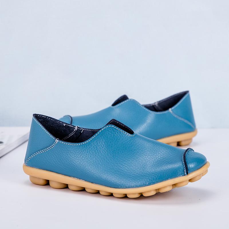 Autumn and Winter Women's Single Shoes Casual Flat Shoes Women's Fashion Mother Shoes Doudou Shoes