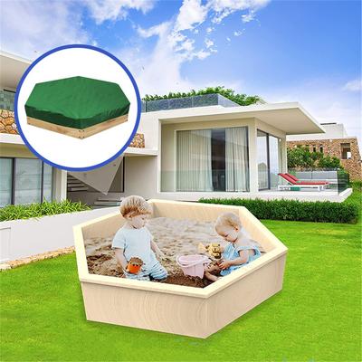 Hexagon Sandbox Cover Waterproof Anti-UV Dustproof 190T Polyester Taffeta Outdoor Sand Pit Covers Patio Furniture Protector
