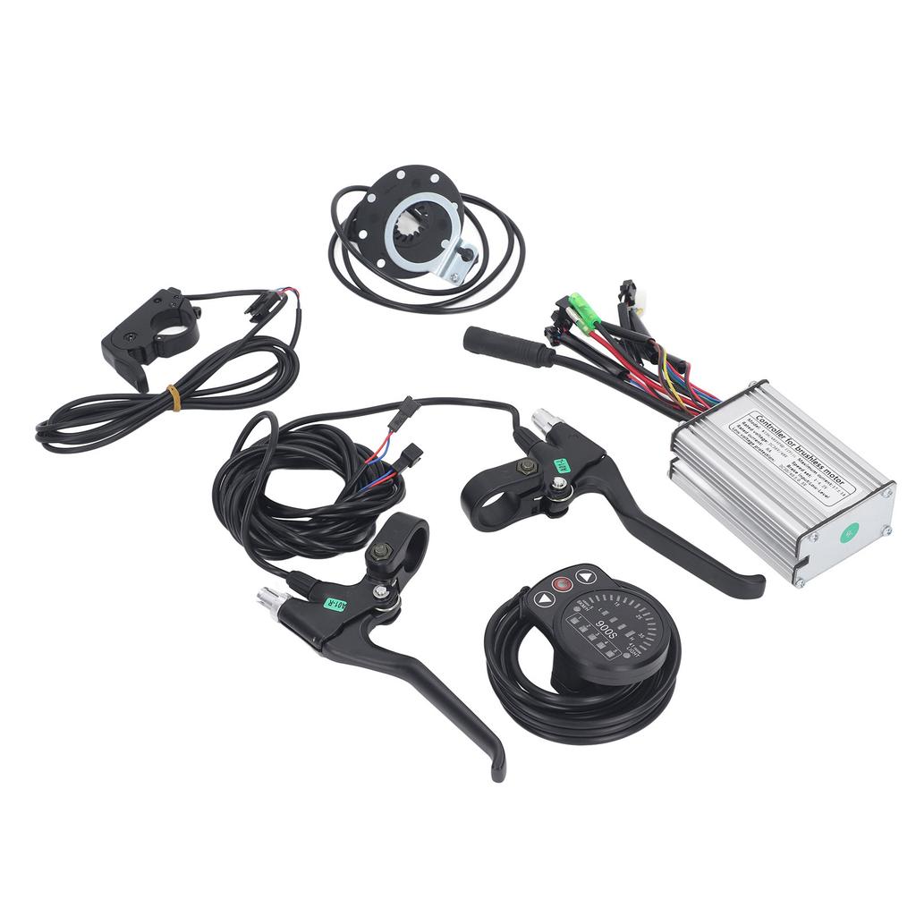 Electric Bike Lithium Modification Kit 17A Sinewave Controller LED900S Display with 109R Thumb Throttle 8C Brake Lever