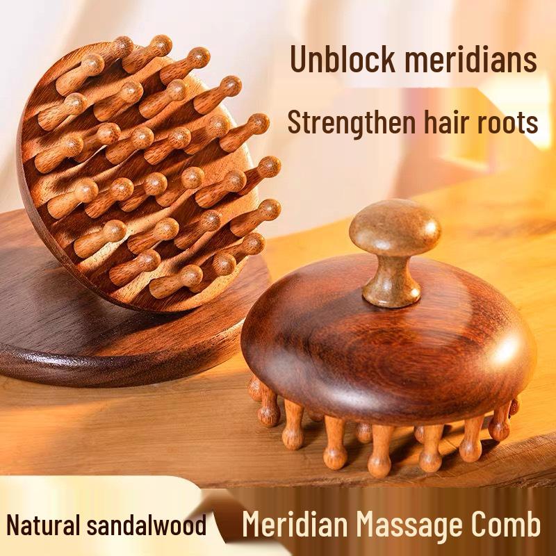 Sandalwood Scalp and Hair Care Massage Comb
