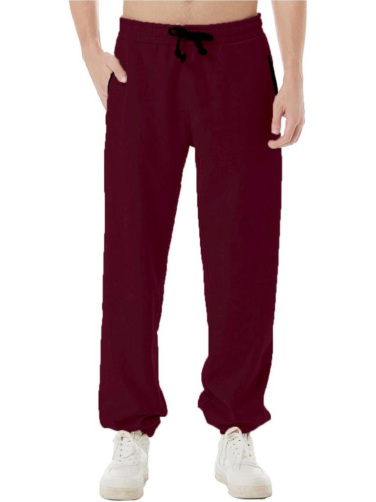 2025 Men's Warm Plus Velvet Casual Drawstring Pants - Autumn/Winter Trend