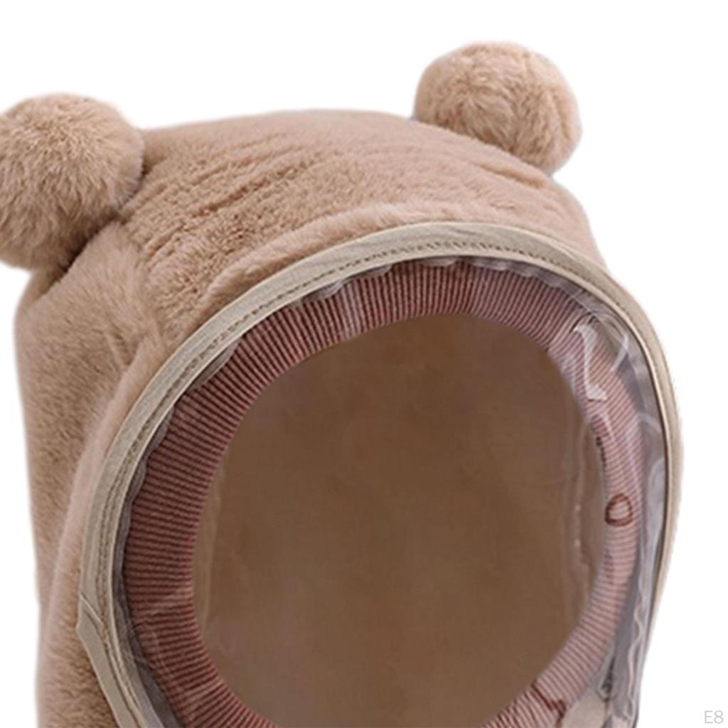 Gorro de invierno con diseño de orejas de animal y mascarilla para aventuras al aire libre