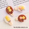 DIY Double Yolk Popsicle Simulation Food Toy - Resin Accessories for Hair Clips, Phone Cases, Water Cups, and Crocs Decor.