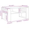 White Coffee Table 92 x 49.5 x 45 cm Engineered Wood