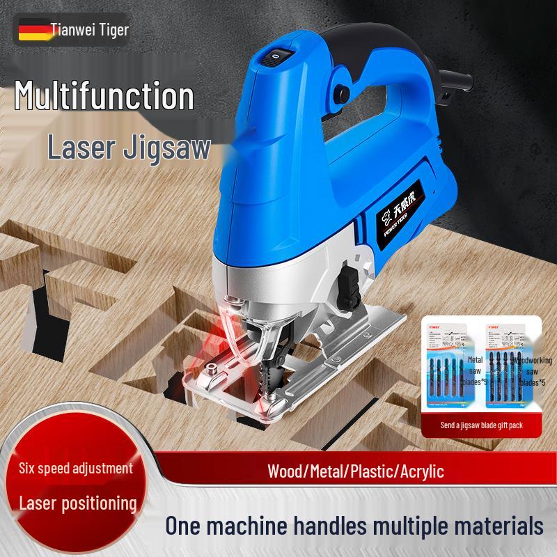 High-Power Multifunctional Electric Jigsaw for Woodworking