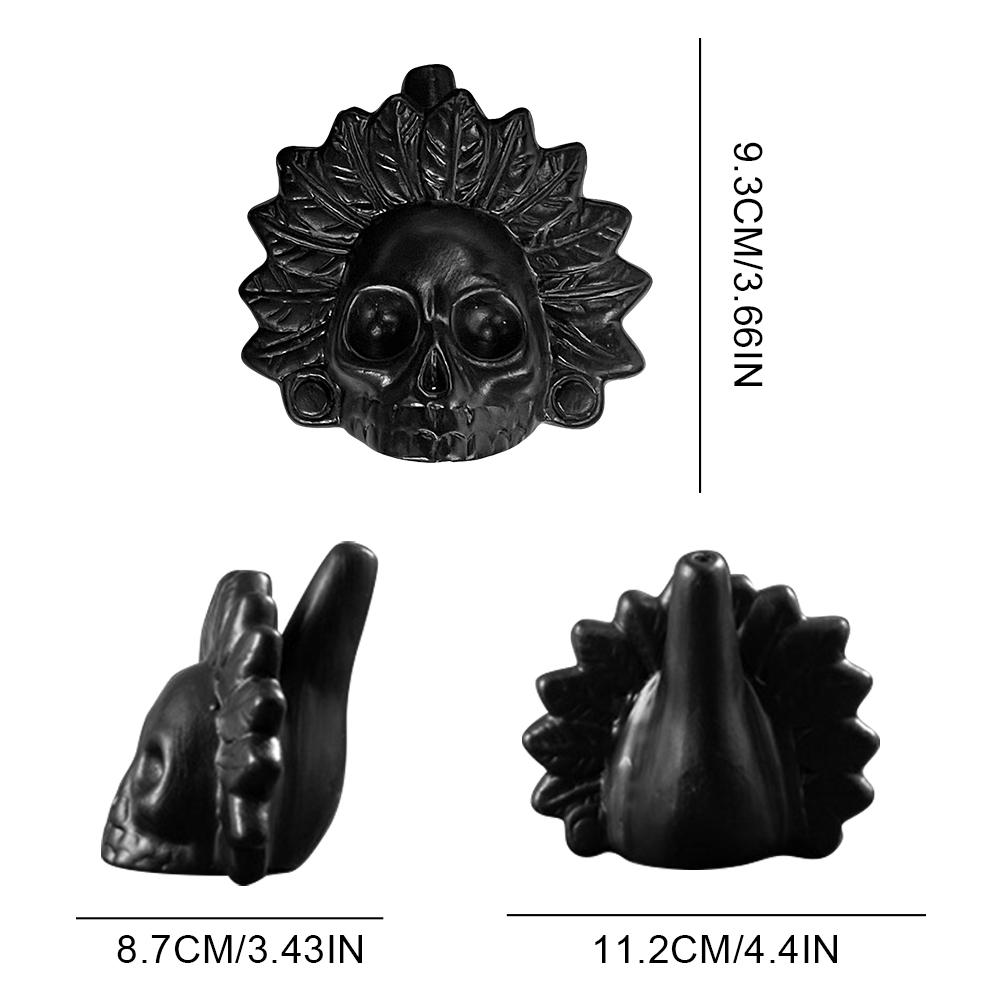Aztec Death Whistle Skull Spooky Human Death Scream Loud Whistle Authentic Human Prank Battle Whistle Camping Emergency Tools