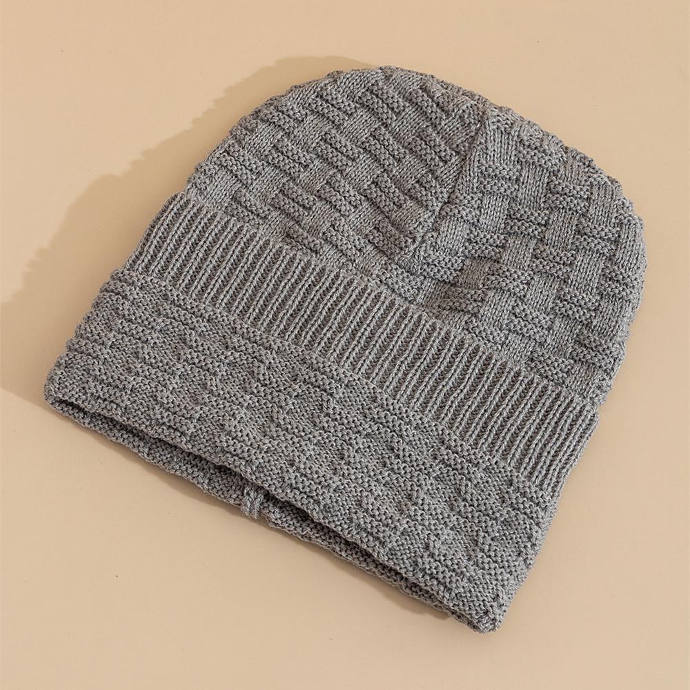 Unisex Slouchy Winter Hat Long Size Knitted Hat Casual Beanies For Men & Women Solid Bonnet Cap