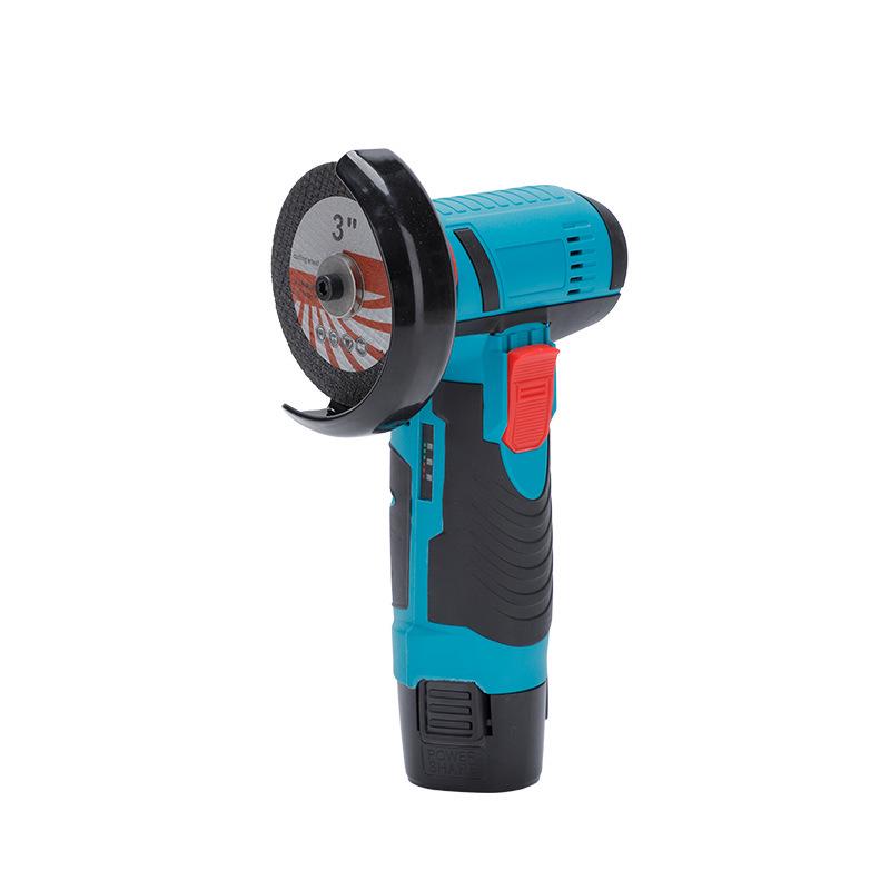 Polizor unghiular mini fără fir cu baterie litiu: Unealtă compactă, multifuncțională de tăiat și șlefuit cu motor cu miez din cupru periat