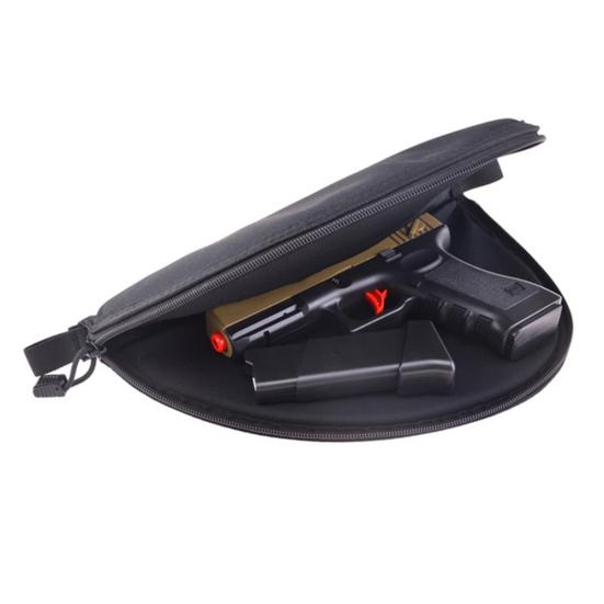 Outdoor Sport Taktyczny dywanik pistoletowy Wyściełane gąbką etui Zapinane na zamek błyskawiczny