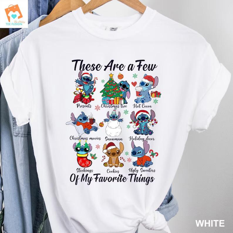 Disney Stitch Christmas Shirt Disney Christmas Stitch T-Shirt These Are a Few of XXL