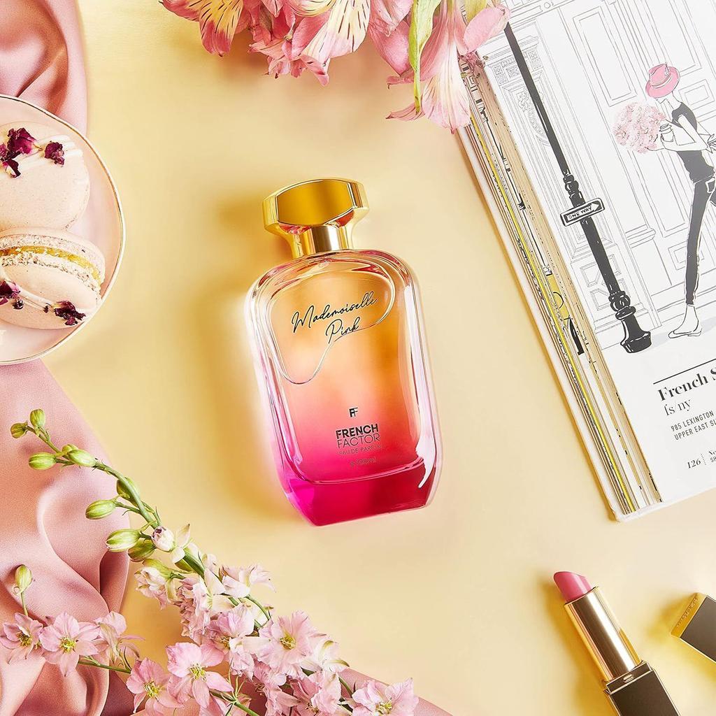 The French Factor Mademoiselle Pink Perfume  | EAU De Parfum | Long Lasting Perfume for Women | Floral Chypre Fragrance | Gift