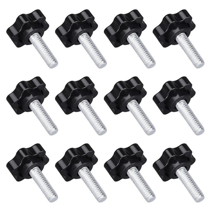 5/10pcs Star Shape Head Hand Knob Screws Bolt M4 M5 M6 M8 M10 M12 Plastic Thread Clamping Thumb Handle Machine Screw Bolts