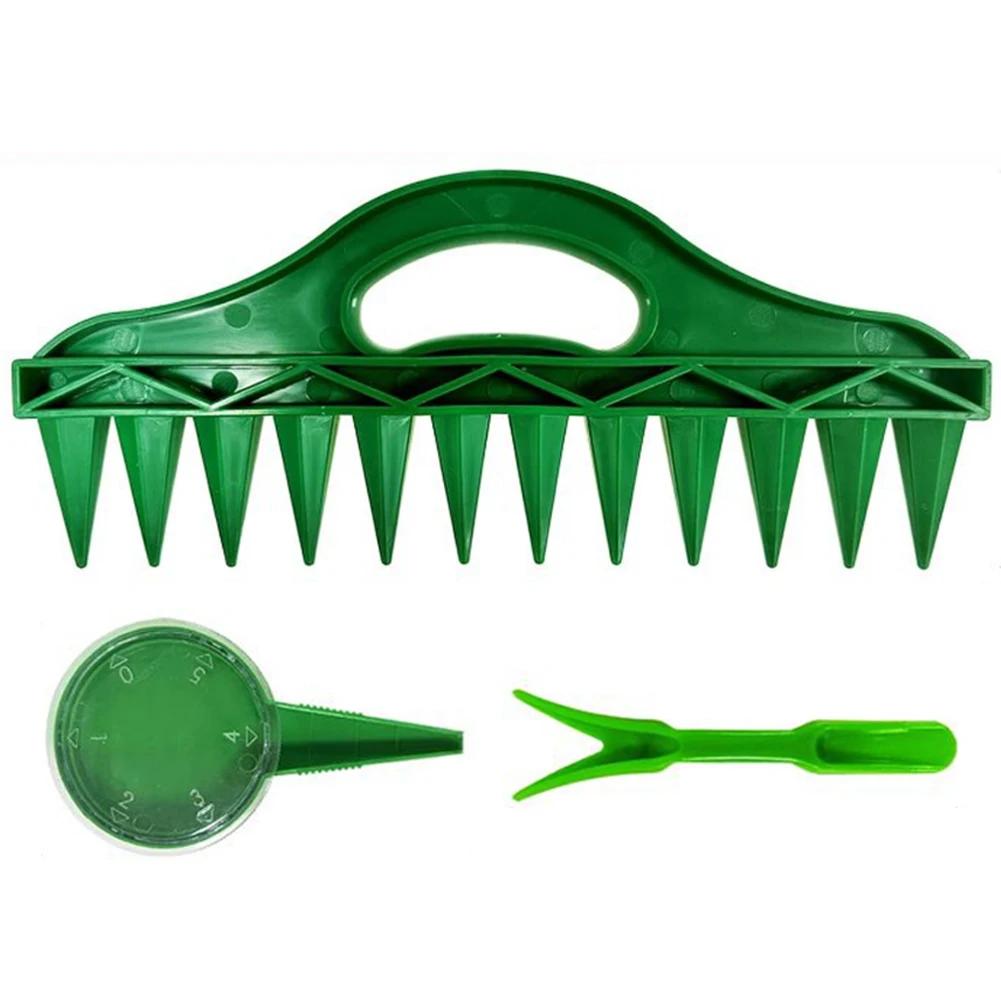 

3 шт./набор из 12 отверстий, сеялка для посева семян, почвенная копалка, сеялка, регулируемый многофункциональный инструмент для распорки семян