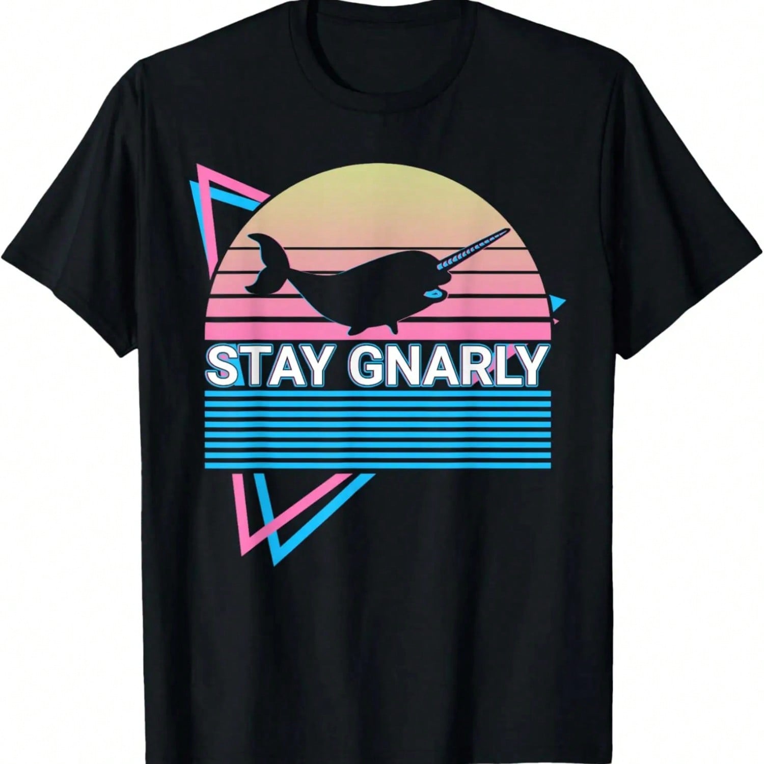 Narwhal Retro Stay Gnarly T-Shirt,100% Cotton S разноцветный