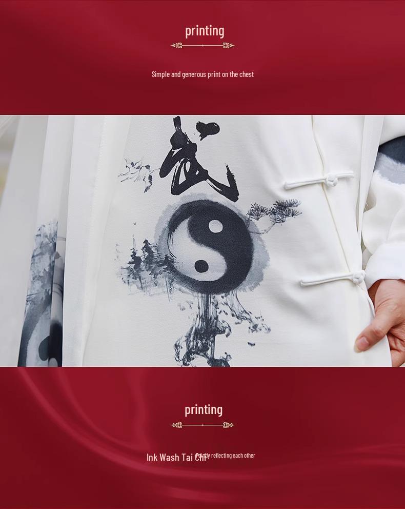 Women's Gradient Tai Chi Clothing 2025: High-End Competition and Practice Outfit for Spring/Autumn (Medium-Long Style)