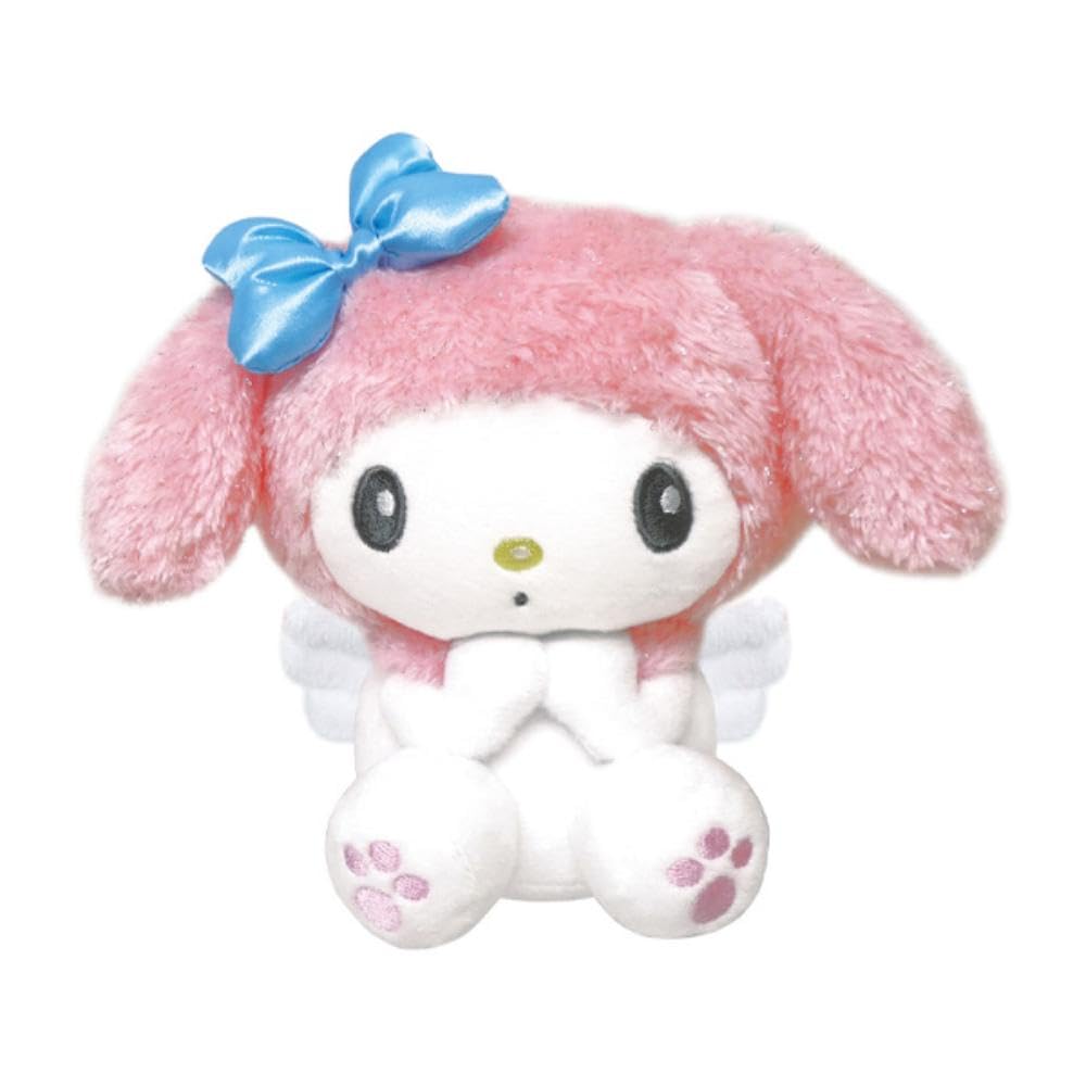 K Company My Melody Kuromi Plush Toy My Melody Pink X X (Angel Series) MK-NG-MMP H16.4 W19.8 D11.2cm