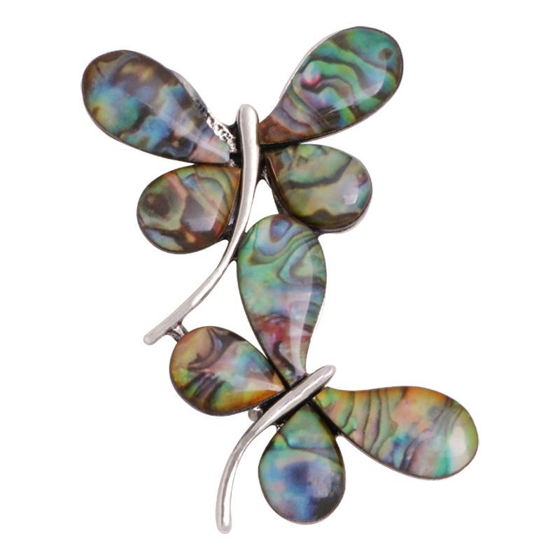 Винтажная брошь-стрекоза с имитацией эмали и капающей краской, модная брошь-бутоньерка, женские аксессуары, булавка, бижутерия